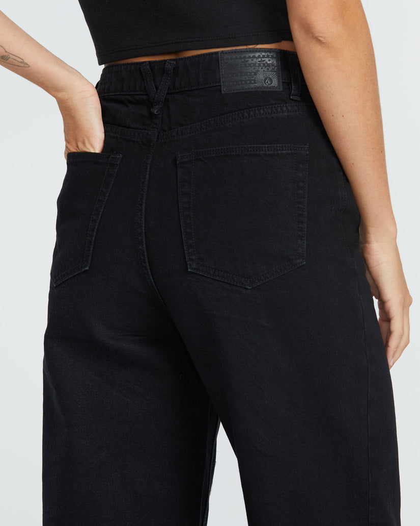 Stoned Bf Hirise Jeans- Black