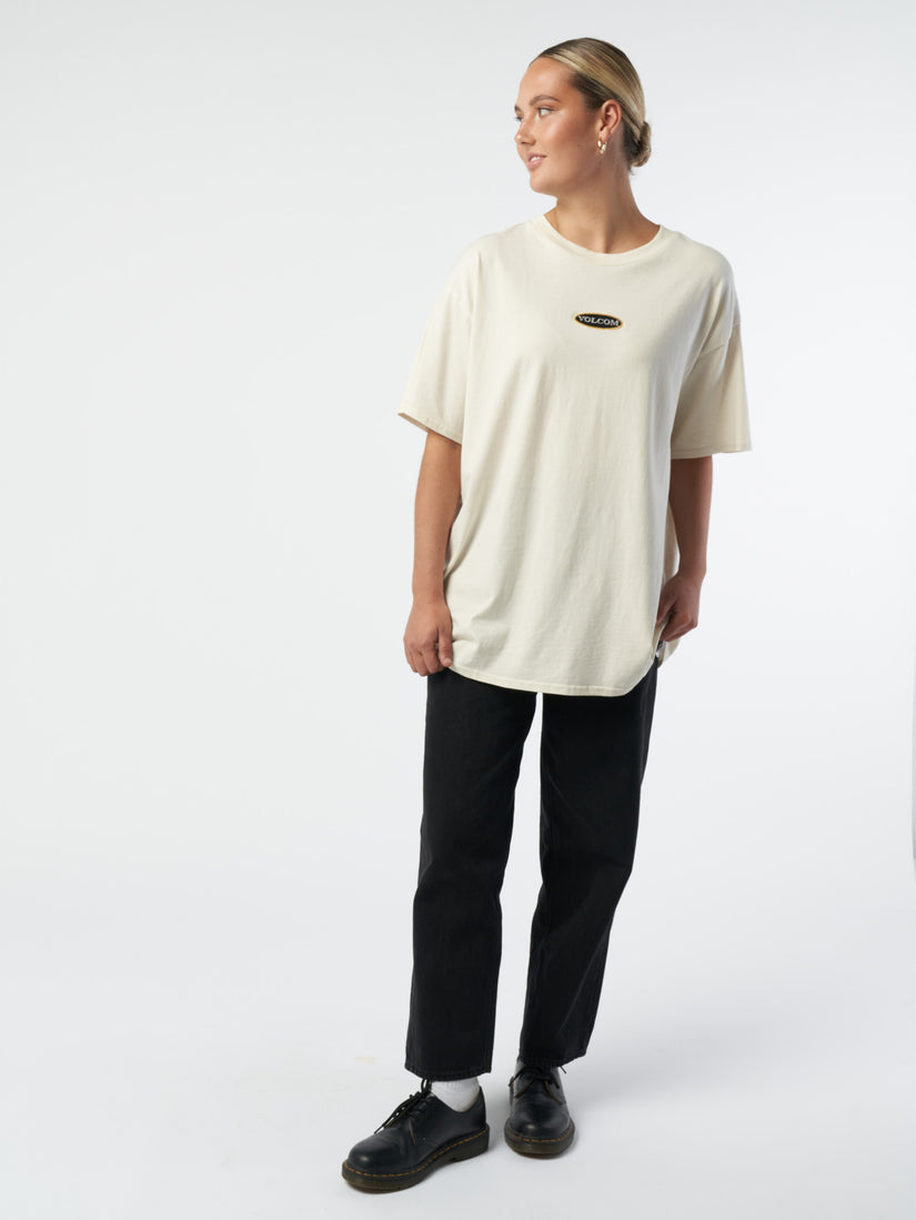 Heritage Logo Heavy Weight T-Shirt - Dirty White