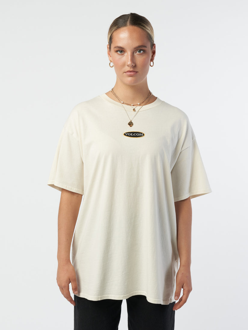 Heritage Logo Heavy Weight T-Shirt - Dirty White