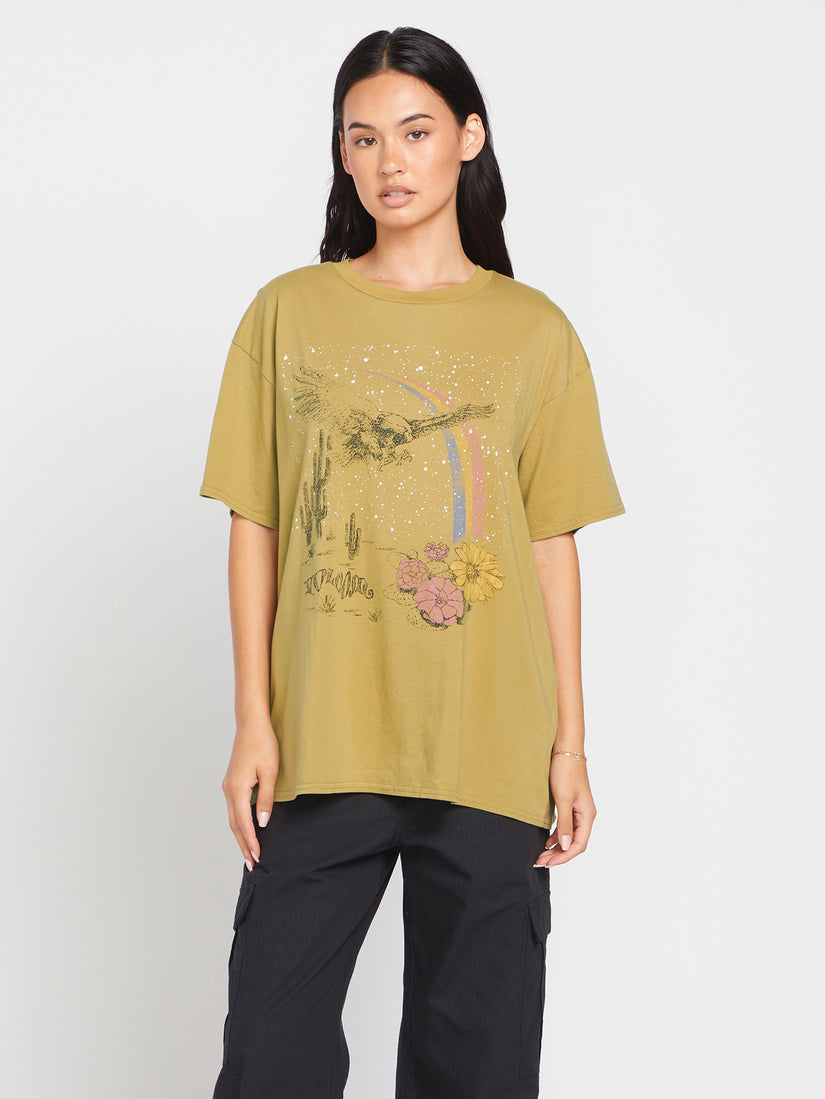 Stones Throw Tee - Seaweed Green