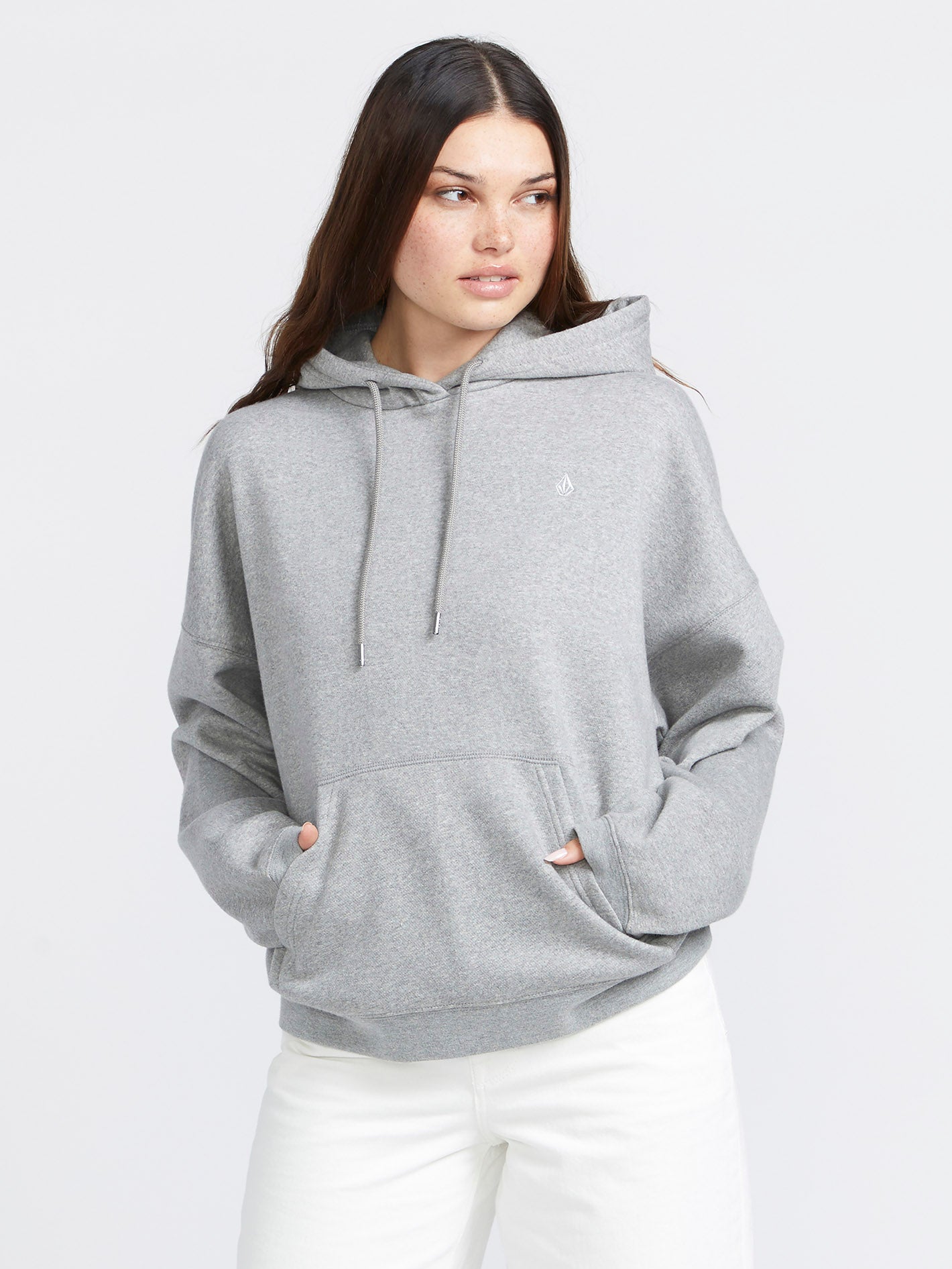 Heather grey hoodie womens best sale