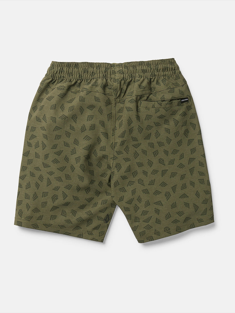 Big Youth Runoff Elastic Waist Hybrid - Squadron Green