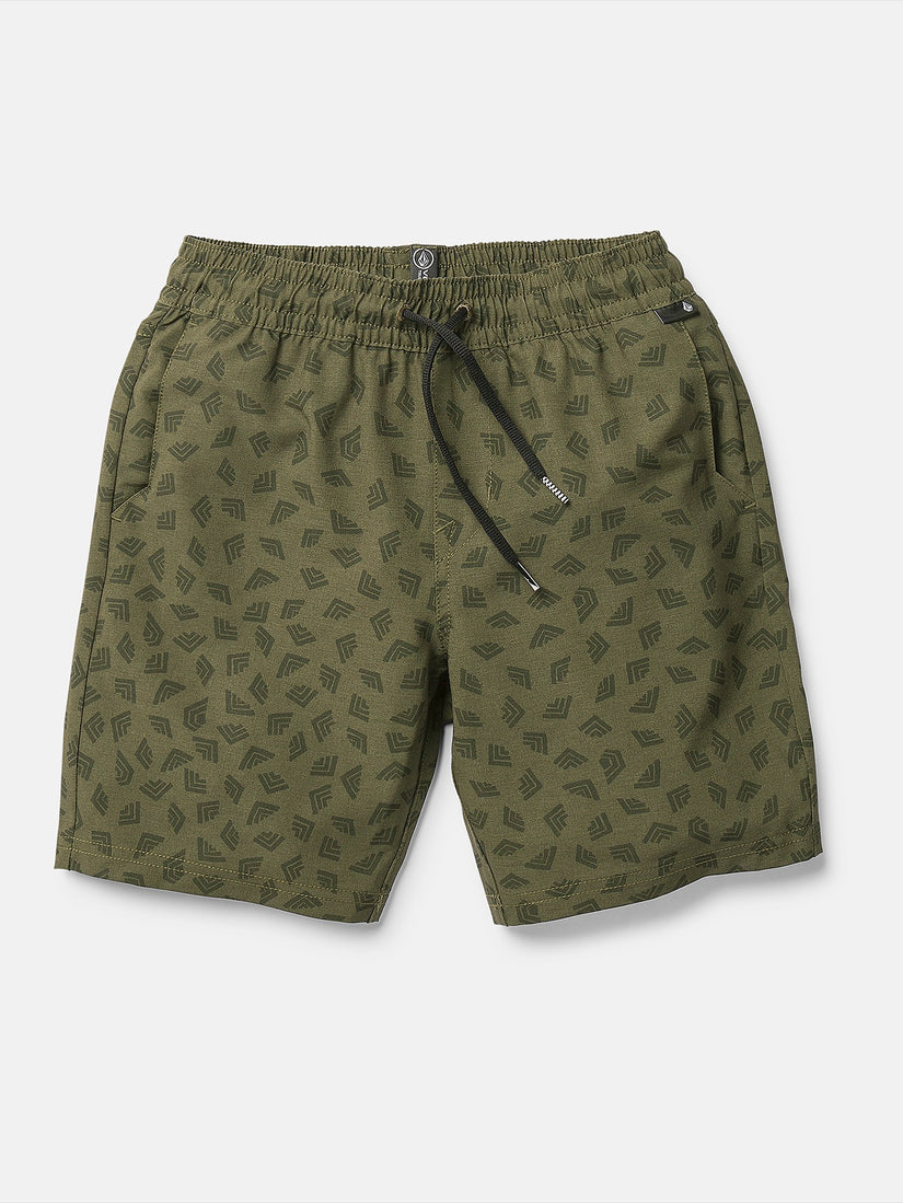 Big Youth Runoff Elastic Waist Hybrid - Squadron Green