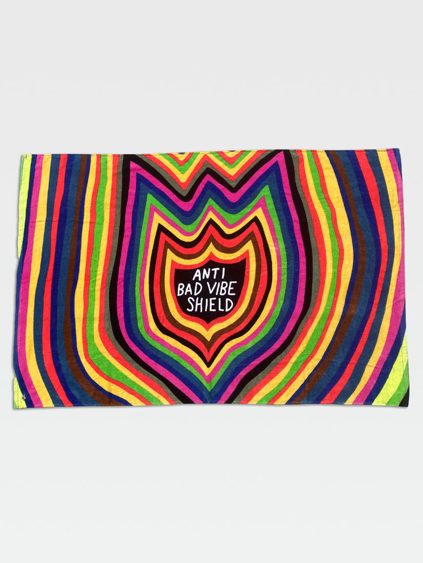 Ozzy 'Anti Bad Vibes' Towel - Multicolour