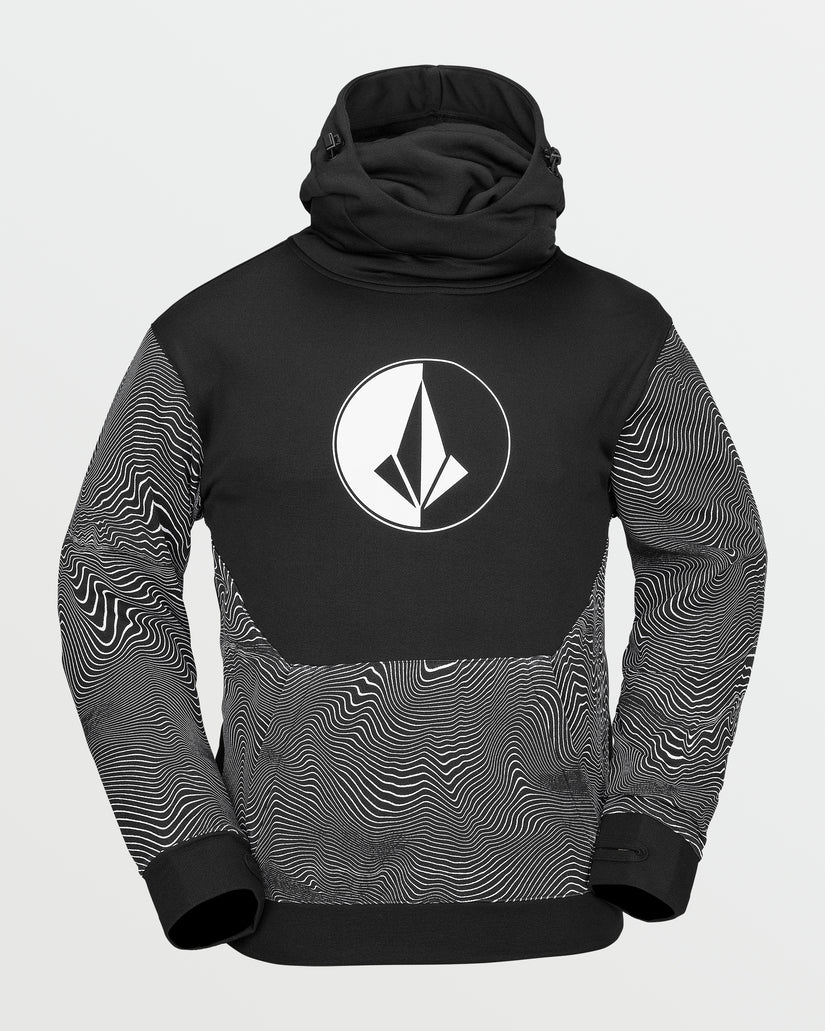 Mens Hydro Riding Hoodie - Black Print