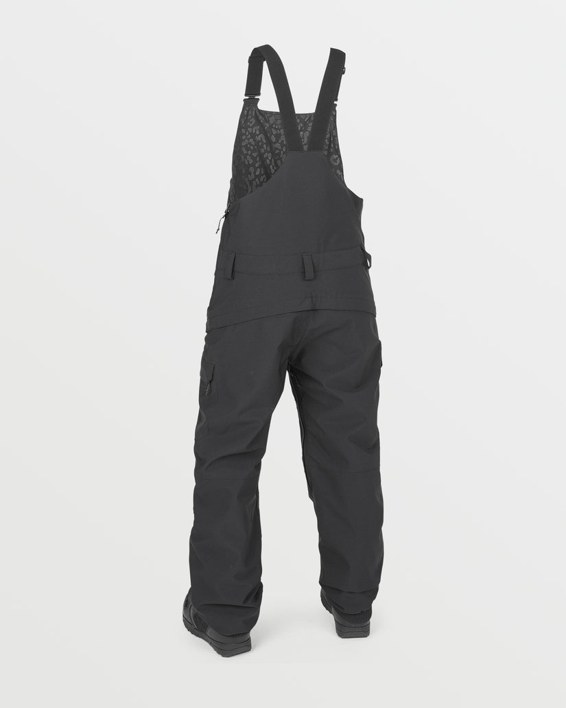 Womens Creston 3D Stretch Bib Overalls - Black