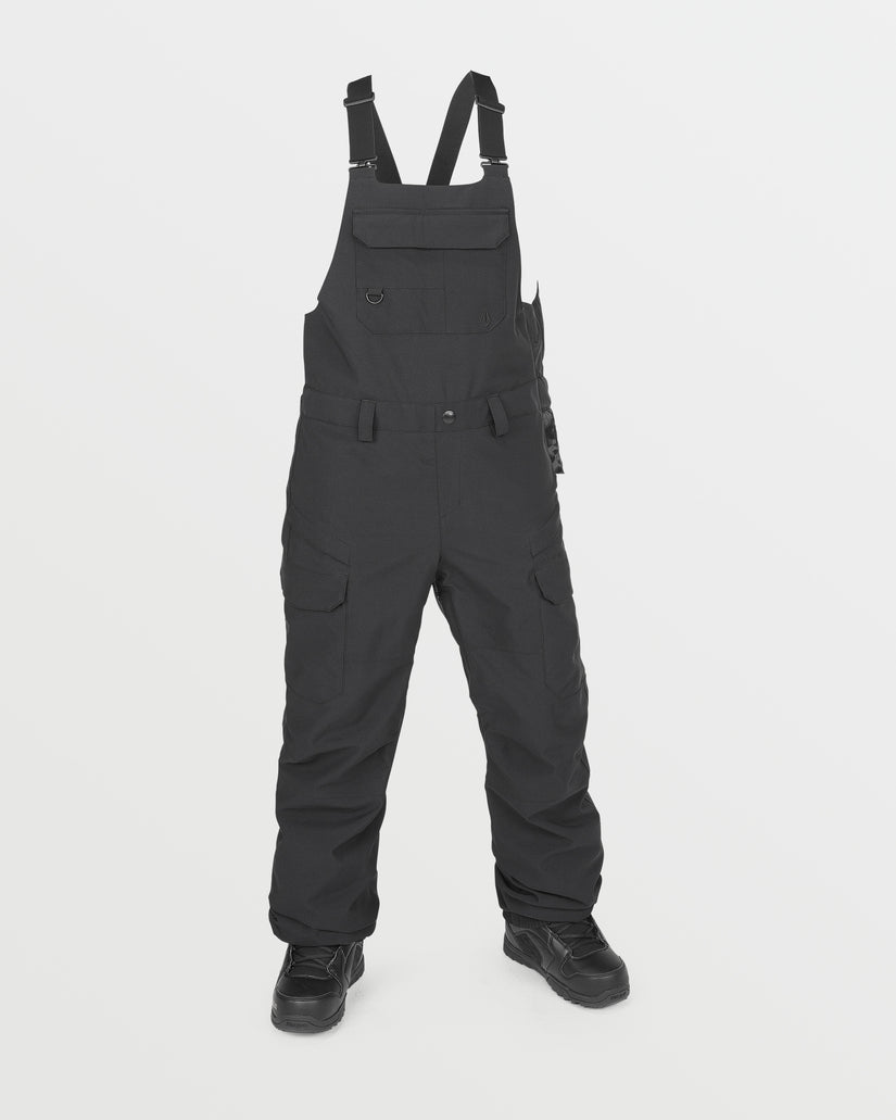 Womens Creston 3D Stretch Bib Overalls - Black