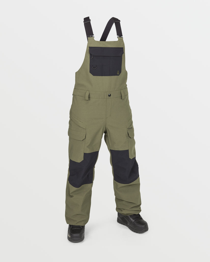 Womens Creston 3D Stretch Bib Overalls - Ivy