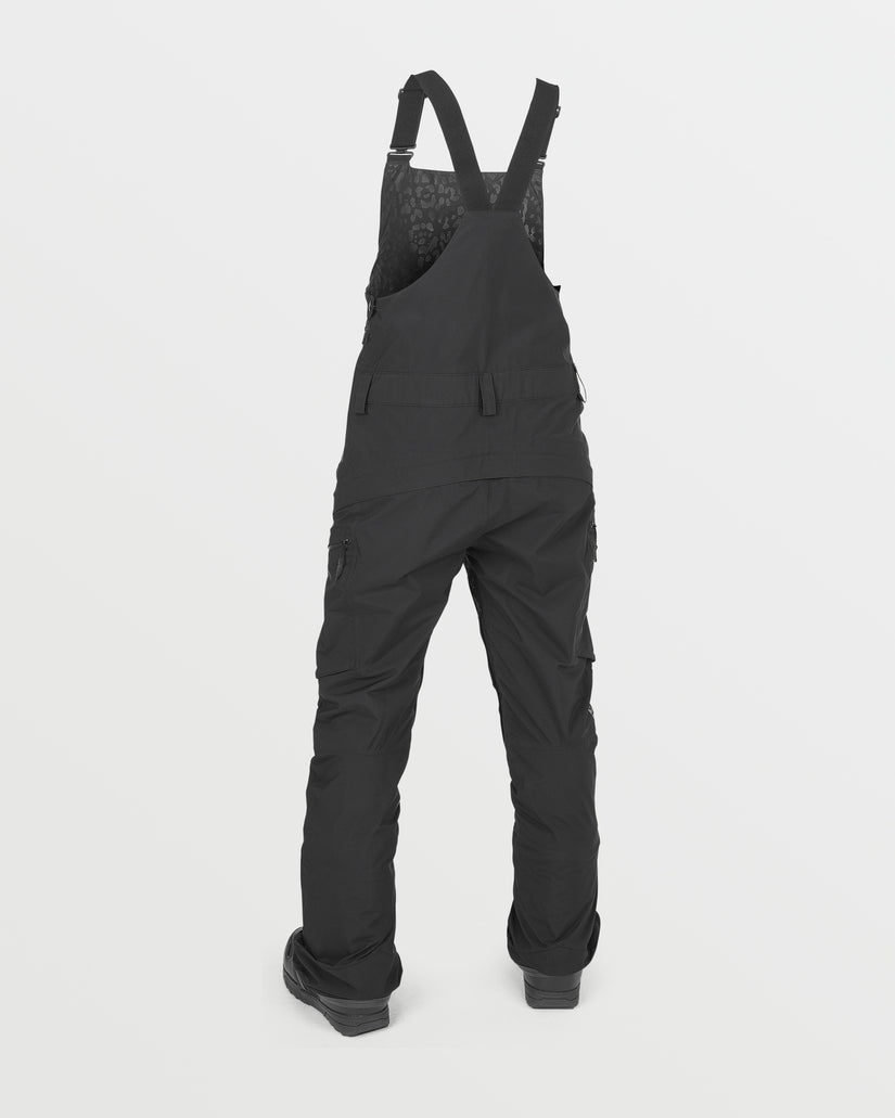 Womens Elm Stretch Gore Bib Overalls - Black