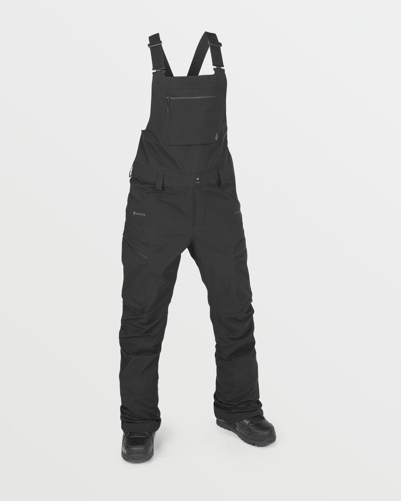 Womens Elm Stretch Gore Bib Overalls - Black