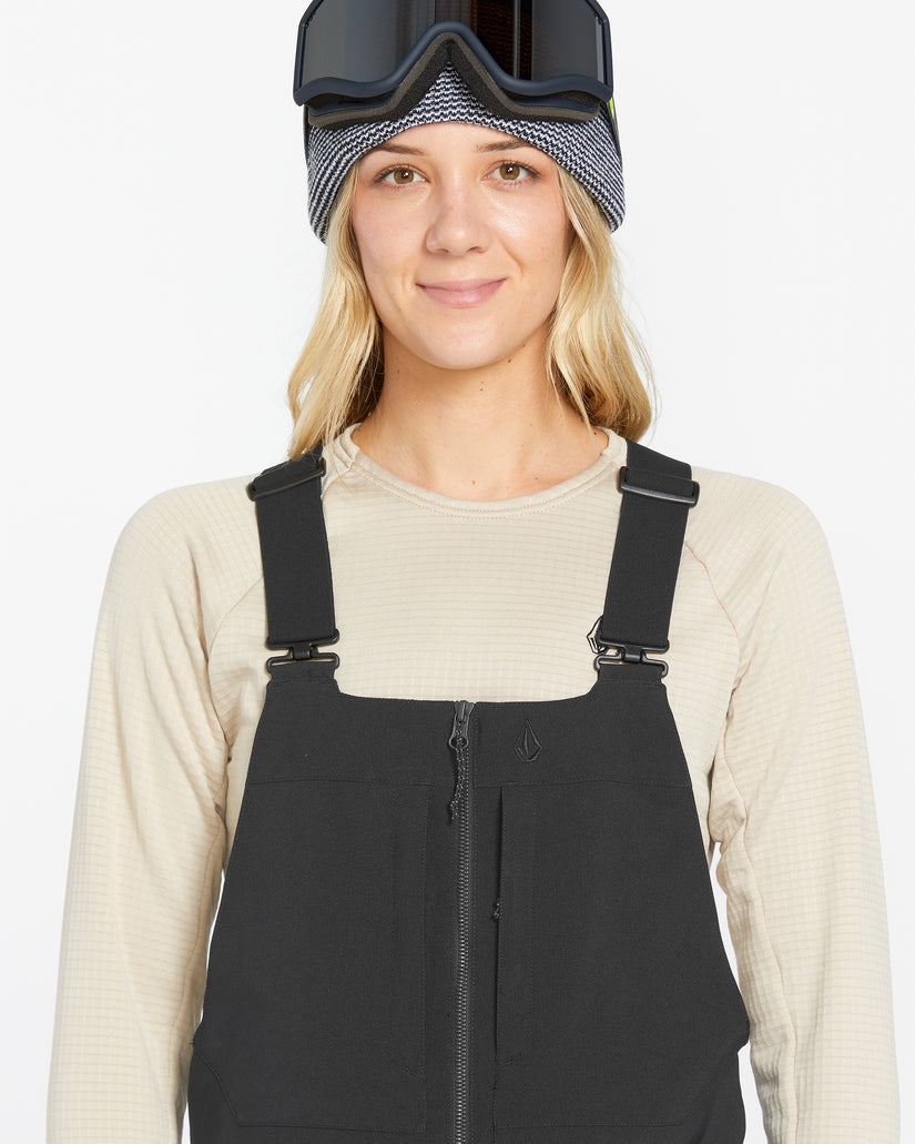 Womens Swift Bib Overalls - Black