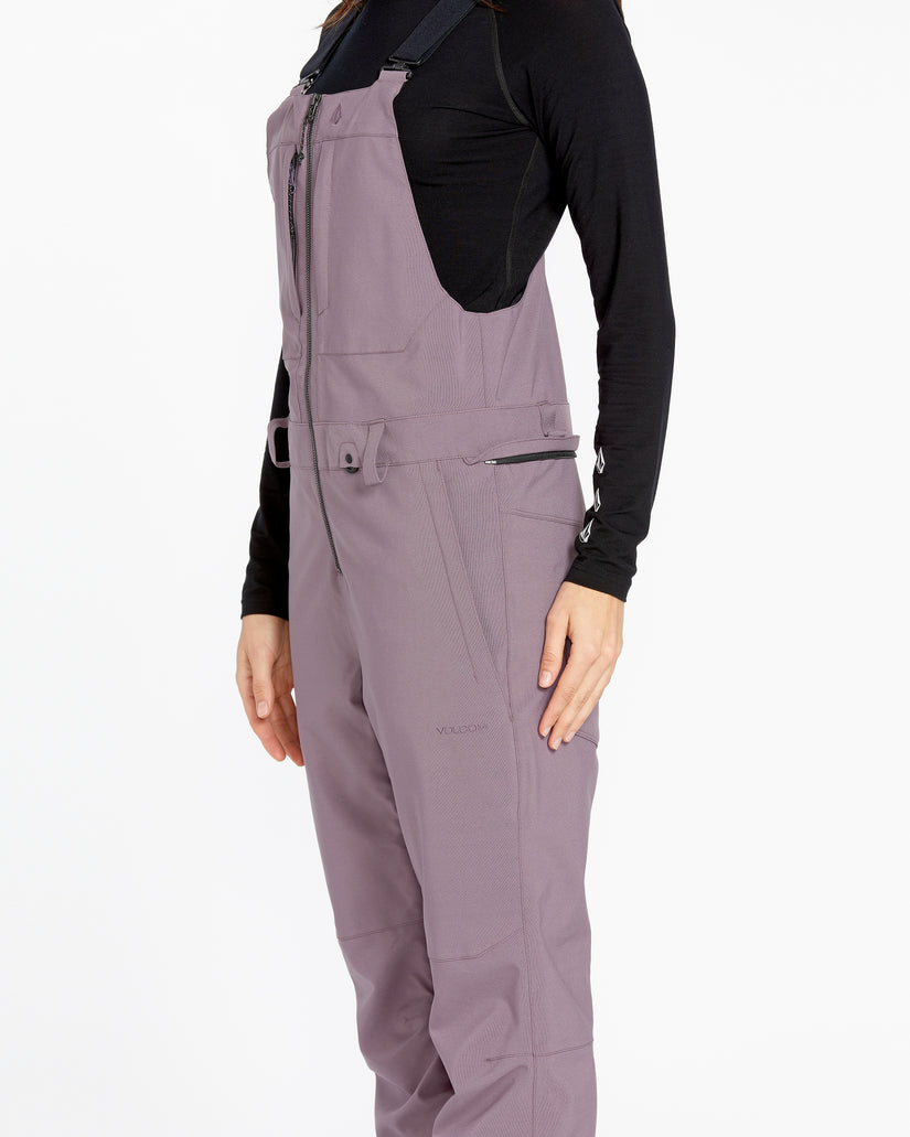 Womens Swift Bib Overalls - Dusty Lavender