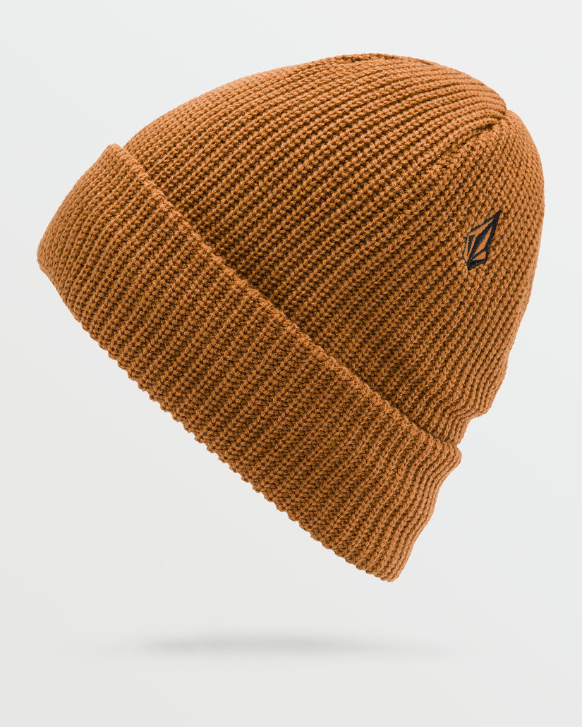 Mens Sweep Lined Beanie - Caramel