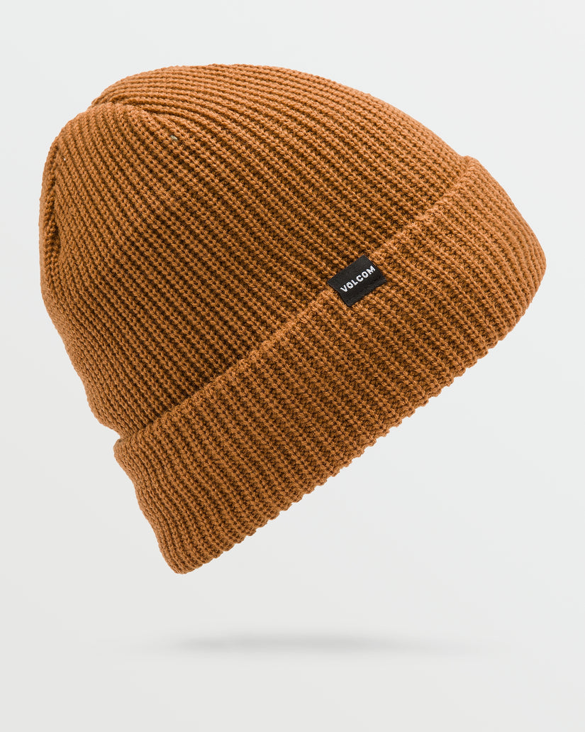 Mens Sweep Lined Beanie - Caramel