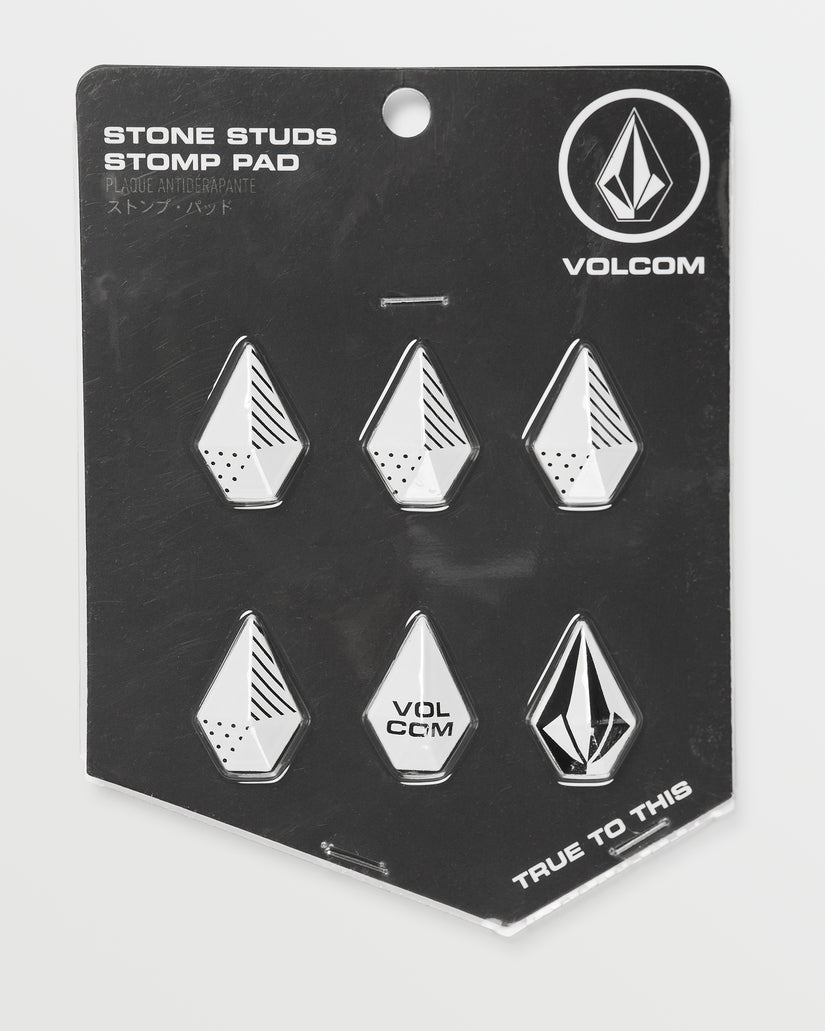 Womens Stone Studs Stomp - White