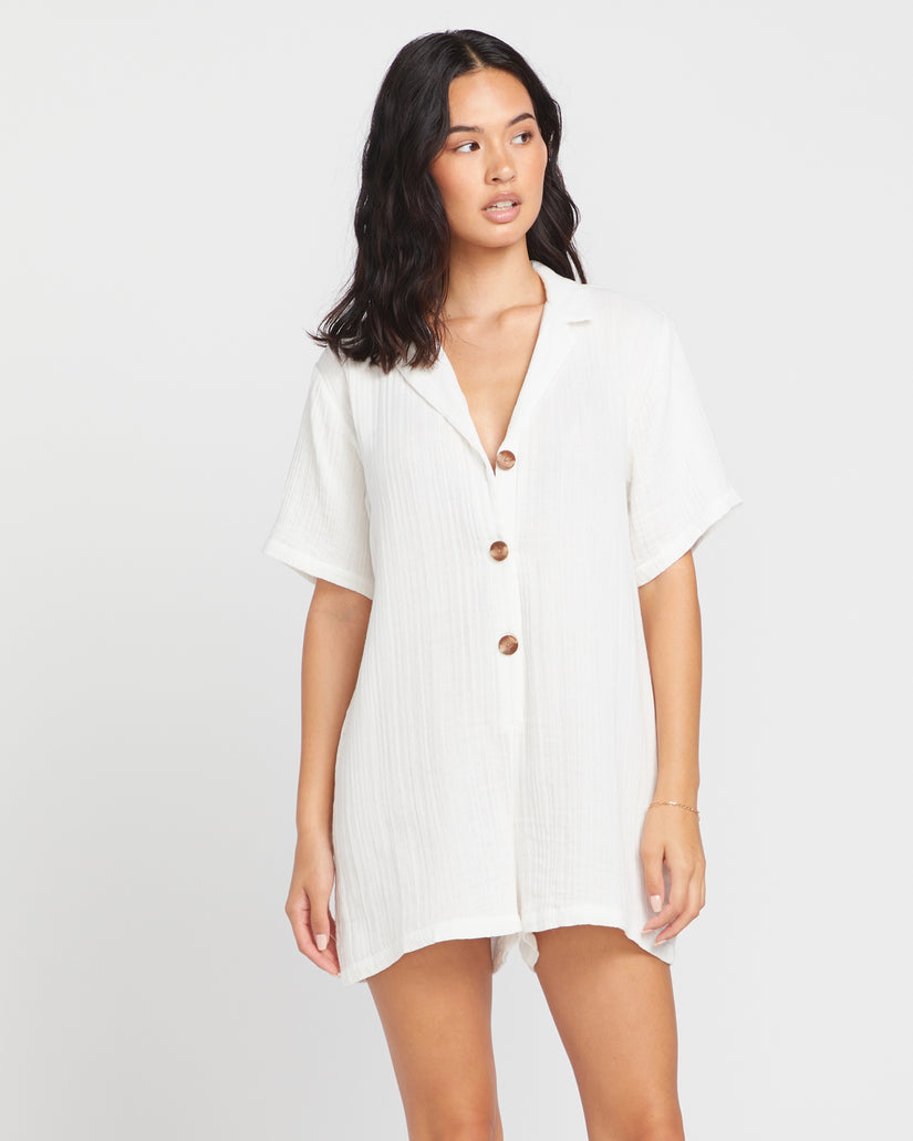 Easy Breezy Romper - Star White