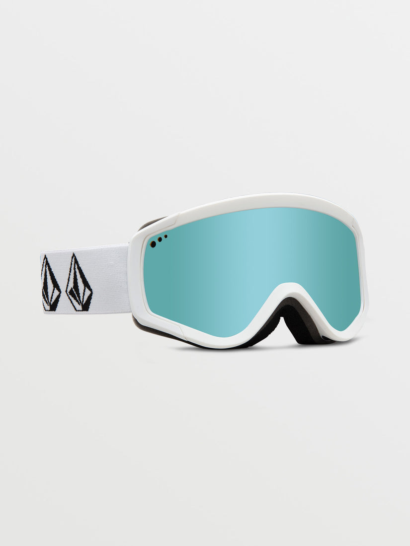 Big Youth Attunga  Goggle - Matte White Stone / Ice Chrome (2023)