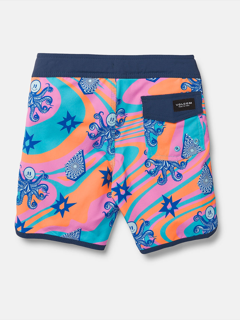 Little Youth Octoparty Scallop Mod Boardshort - Multi