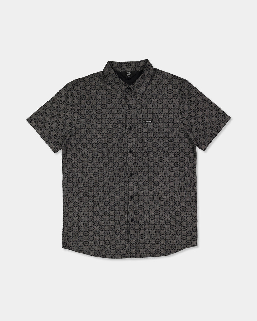 Warbler Short Sleeve Woven Shirt - Black Combo