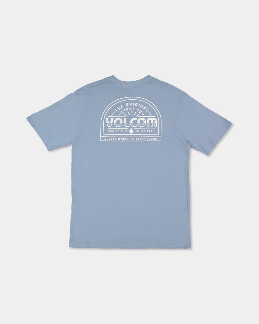 Aus The Early Short Sleeve Tee - Slate Blue