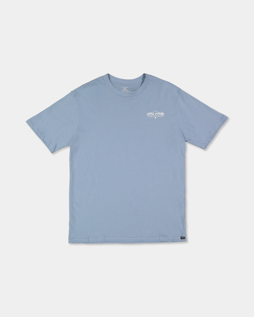 Aus The Early Short Sleeve Tee - Slate Blue