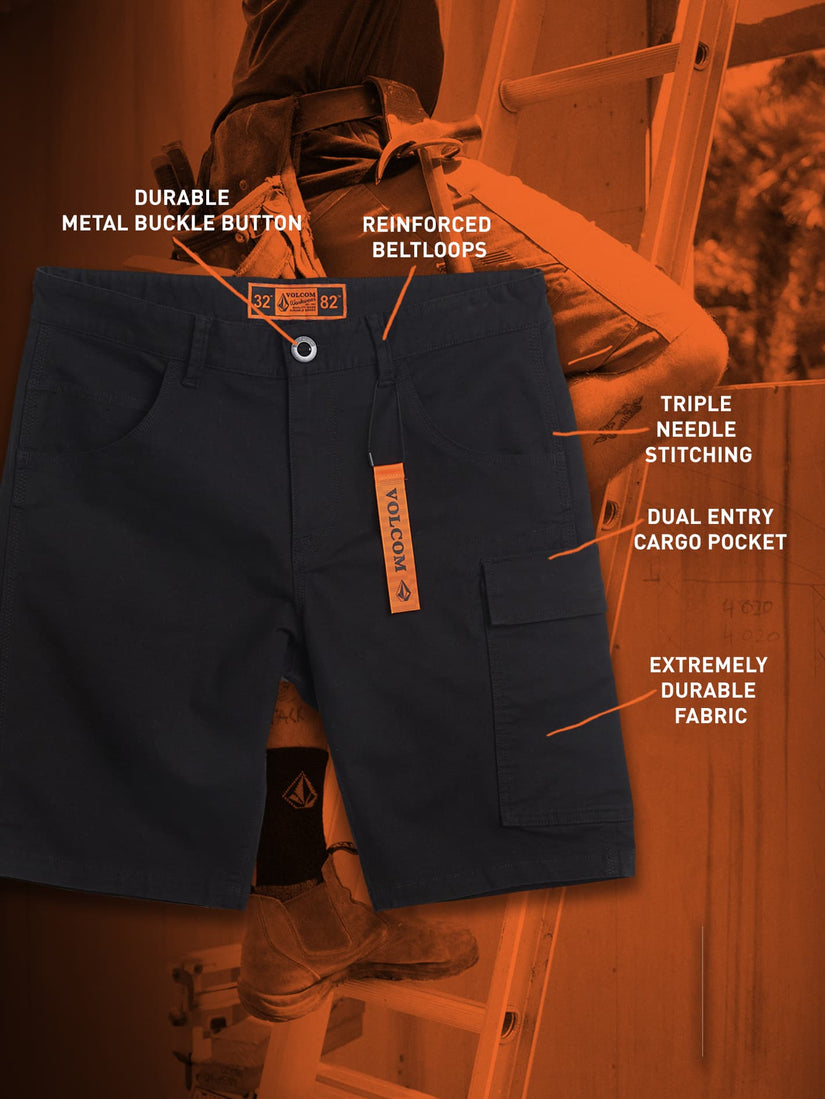 Volcom Workwear Caliper Work Short 20" - Navy