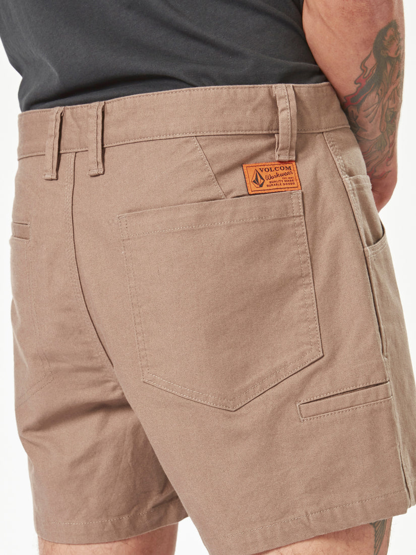 Volcom Workwear Bevel Work Short 15" - Brindle