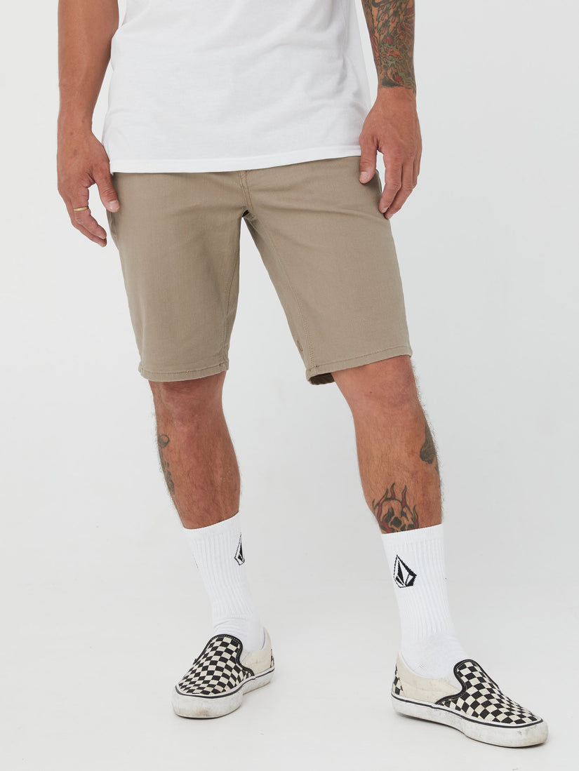 V Vorta Twill Short - Beige