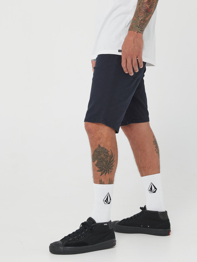 V Vorta Twill Short - Navy