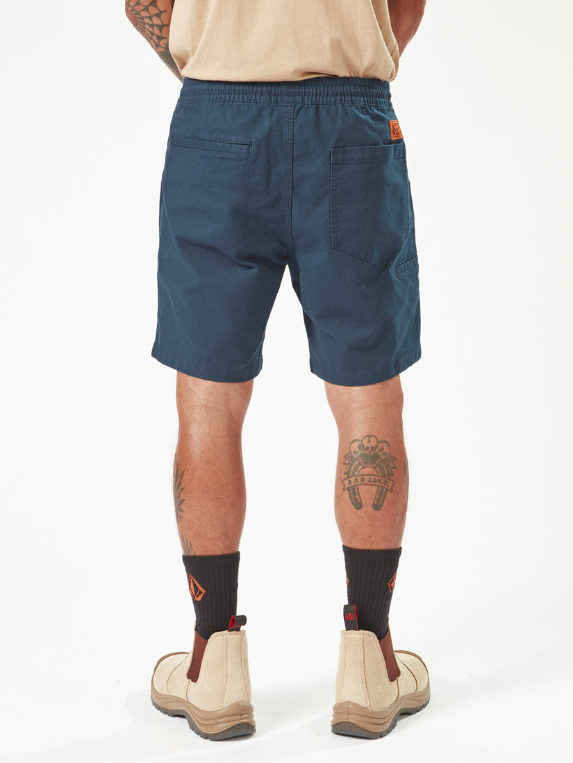 Volcom Workwear Caliper Elastic Waist Short 17" - Navy