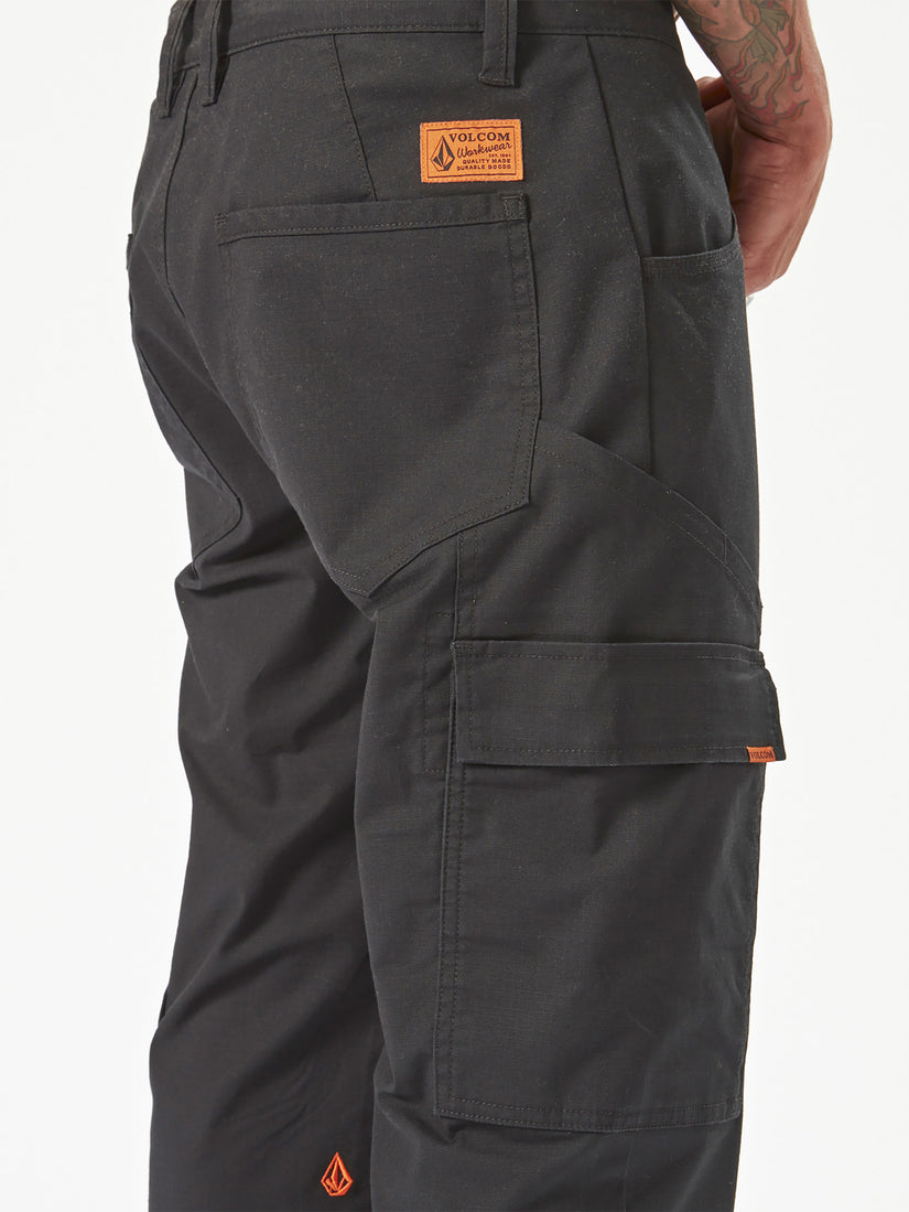 Volcom Workwear Meter Light Cuffed Pant - Black