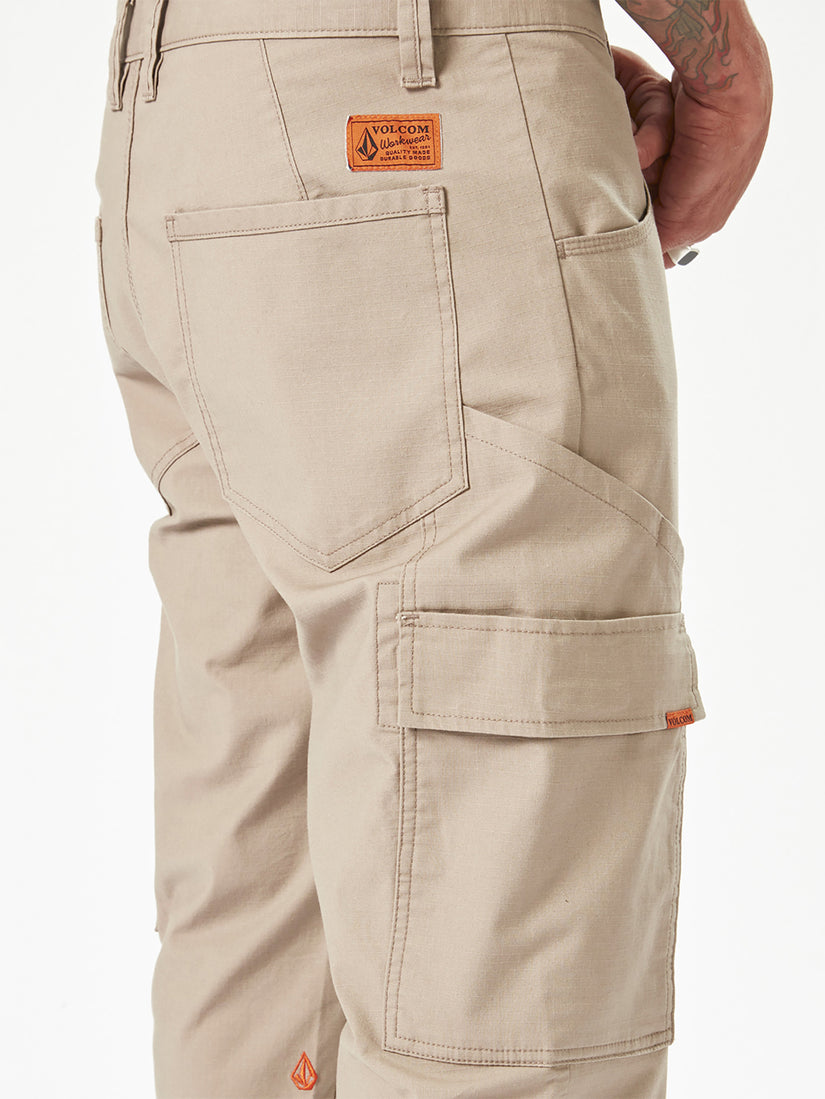 Volcom Workwear Meter Light Cuffed Pant - Brindle