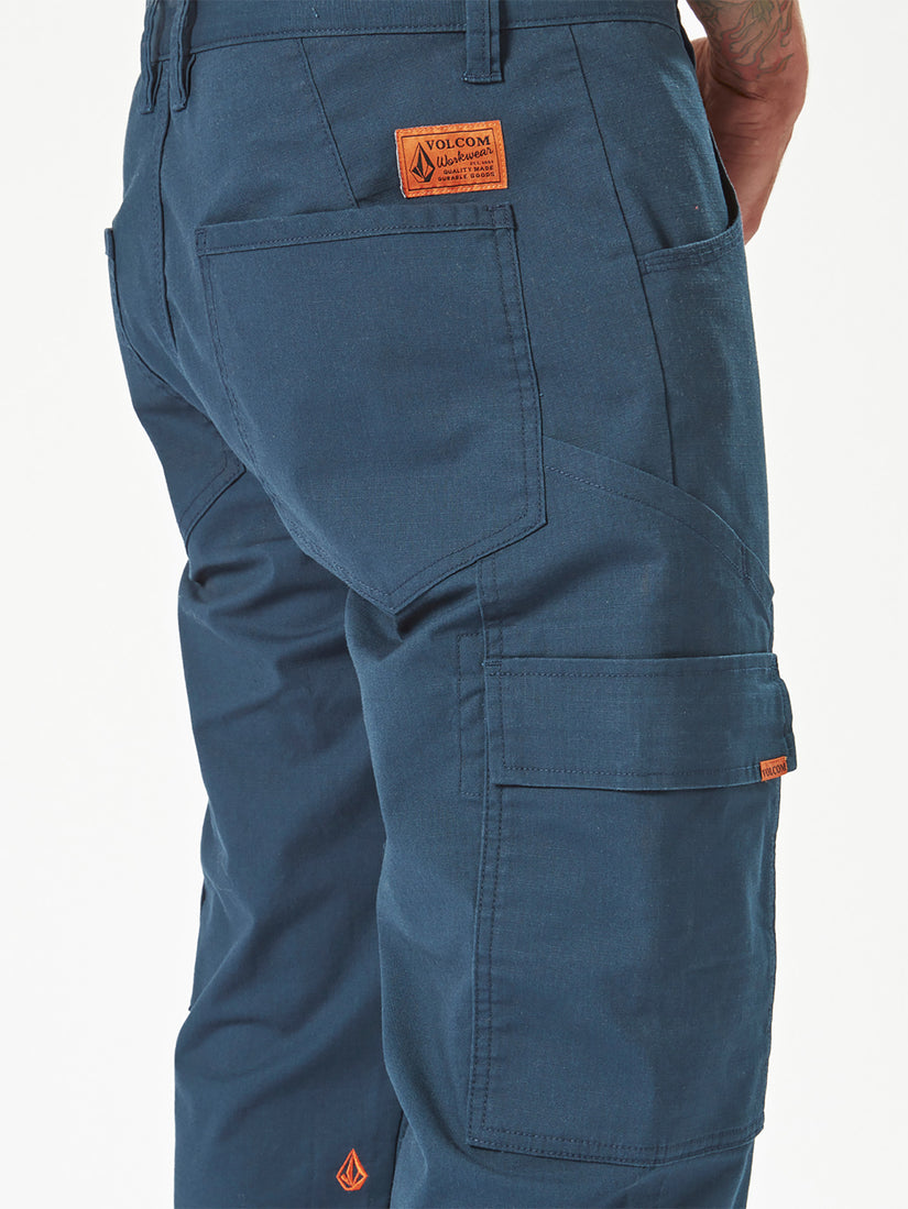 Volcom Workwear Meter Light Cuffed Pant - Navy