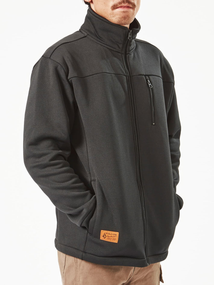 Volcom Workwear Bonded Fleece Jacket - Black