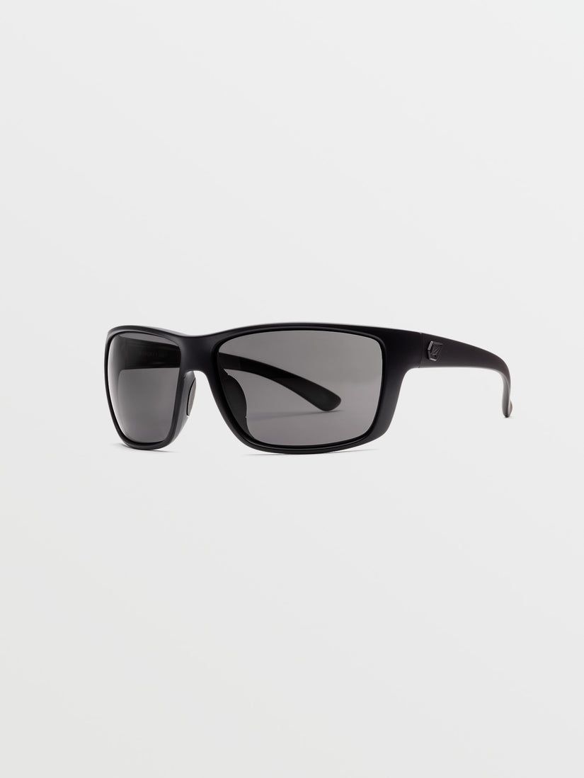 Roll Sunglasses - Matte Black / Grey Polar